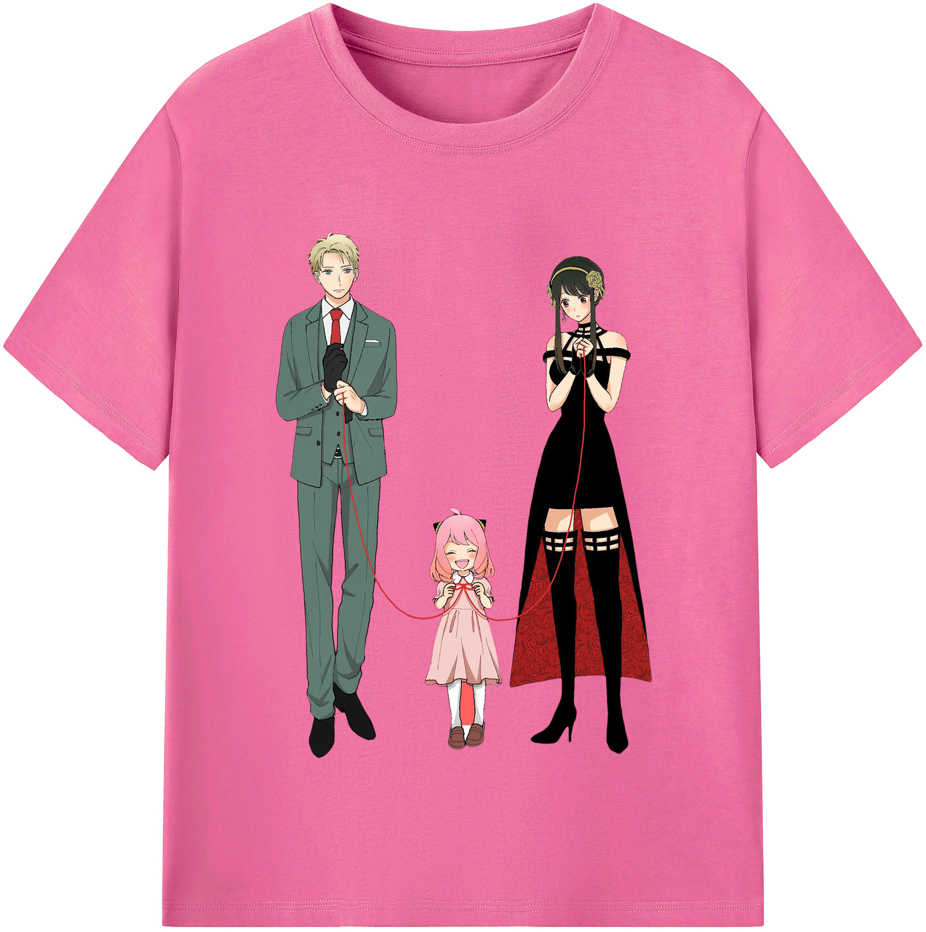 （画像用） SPY×FAMILY间谍家家酒 レディースカジュアルプリントTシャツ（綿100％）